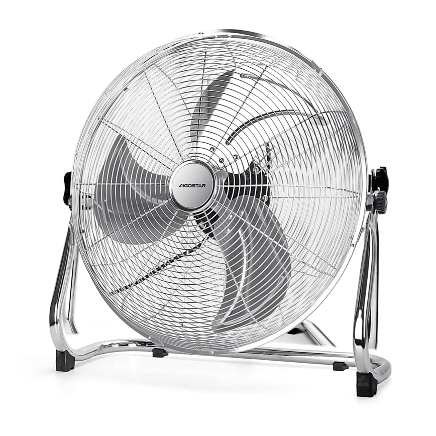Aigostar - Staande ventilator 100W/230V glanzend chroom