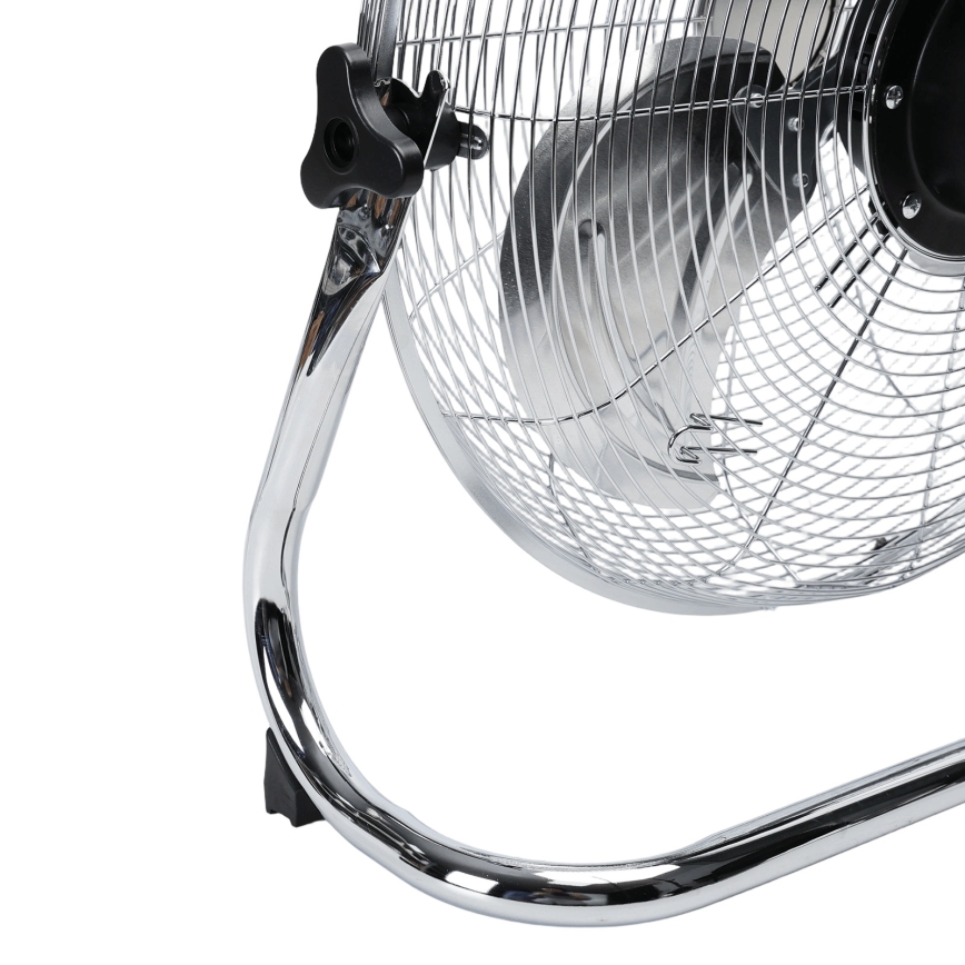 Aigostar - Staande ventilator 100W/230V Ø 54 cm glanzend chroom