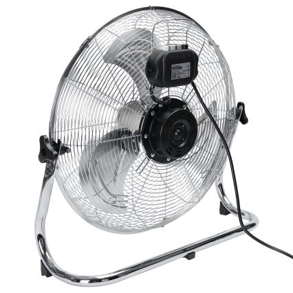Aigostar - Staande ventilator 100W/230V Ø 54 cm glanzend chroom