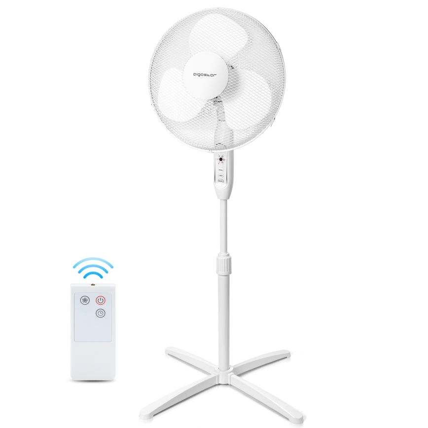 Aigostar - Staande ventilator 40W/230V 120 cm wit