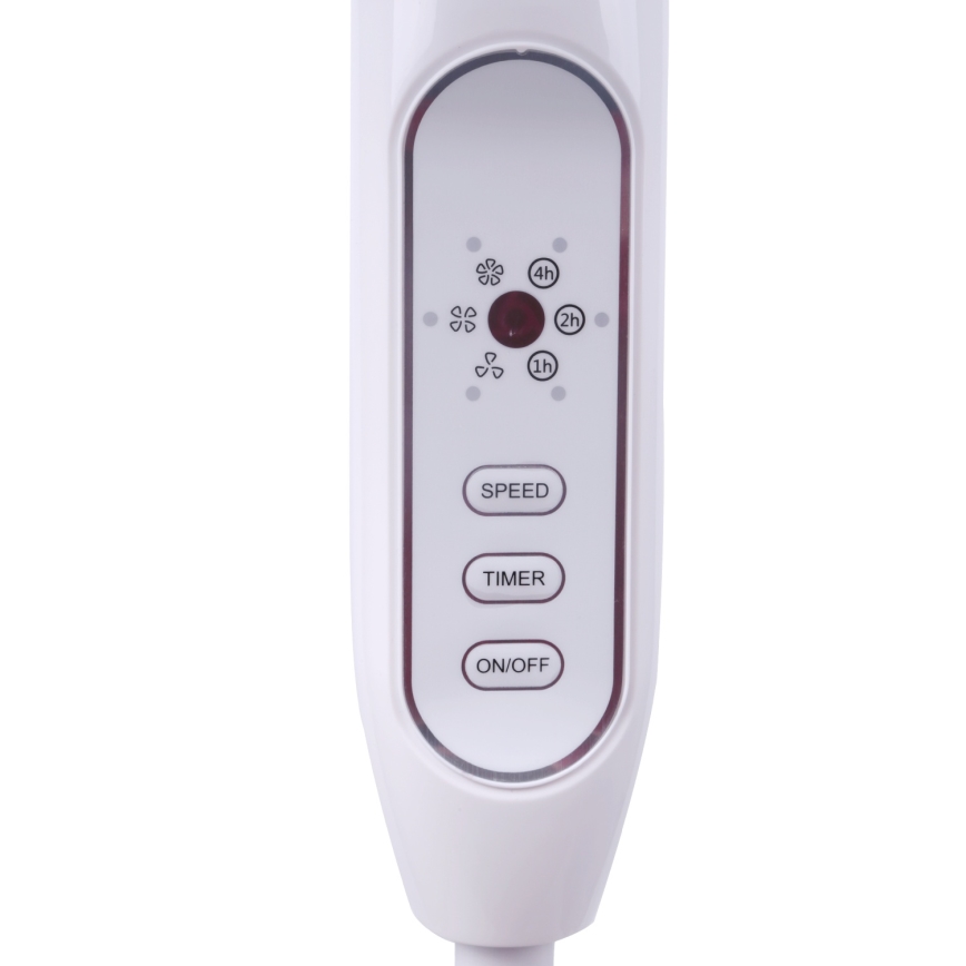 Aigostar - Staande ventilator 40W/230V 120 cm wit