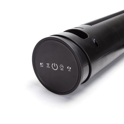 Aigostar - Staande ventilator 45W/230V zwart + afstandsbediening