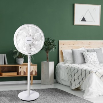 Aigostar - Staande ventilator 45W/230V Ø 35 cm, wit