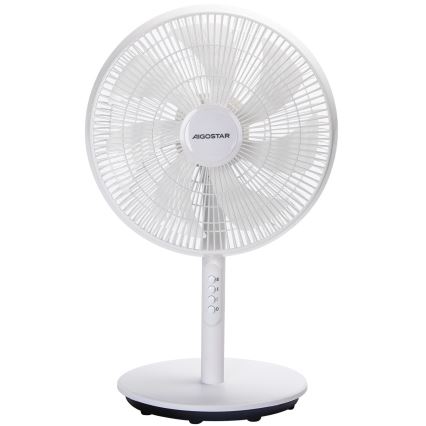 Aigostar - Staande ventilator 45W/230V Ø 35 cm, wit