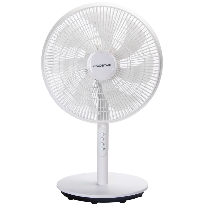 Aigostar - Staande ventilator 45W/230V Ø 35 cm, wit