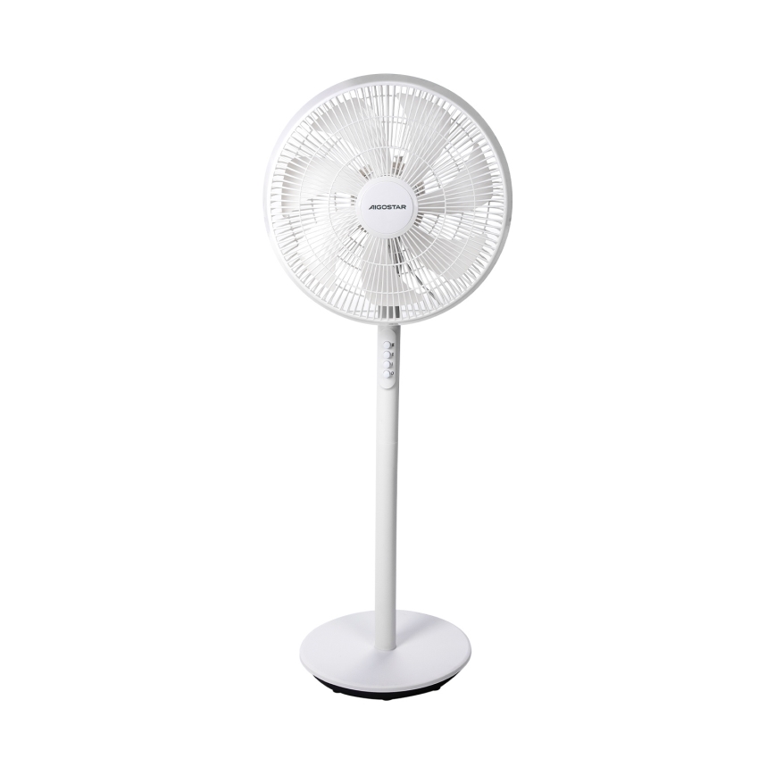 Aigostar - Staande ventilator 45W/230V Ø 35 cm, wit
