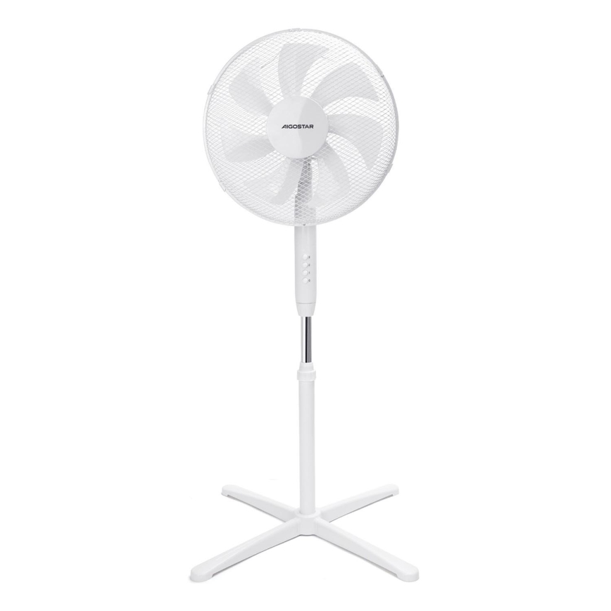 Aigostar - Staande ventilator 50W/230V 120 cm wit