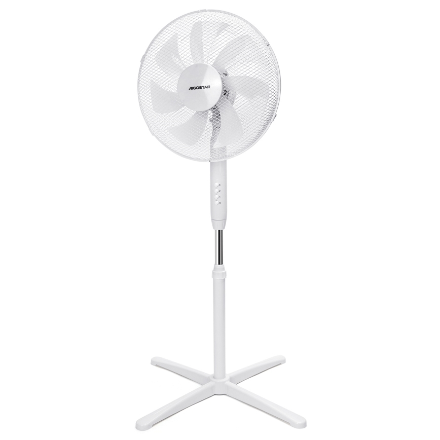 Aigostar - Staande ventilator 50W/230V 120 cm wit