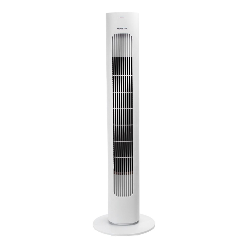 Aigostar - Staande ventilator 50W/230V wit + afstandsbediening