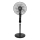 Aigostar - Staande ventilator 50W/230V zwart + afstandsbediening