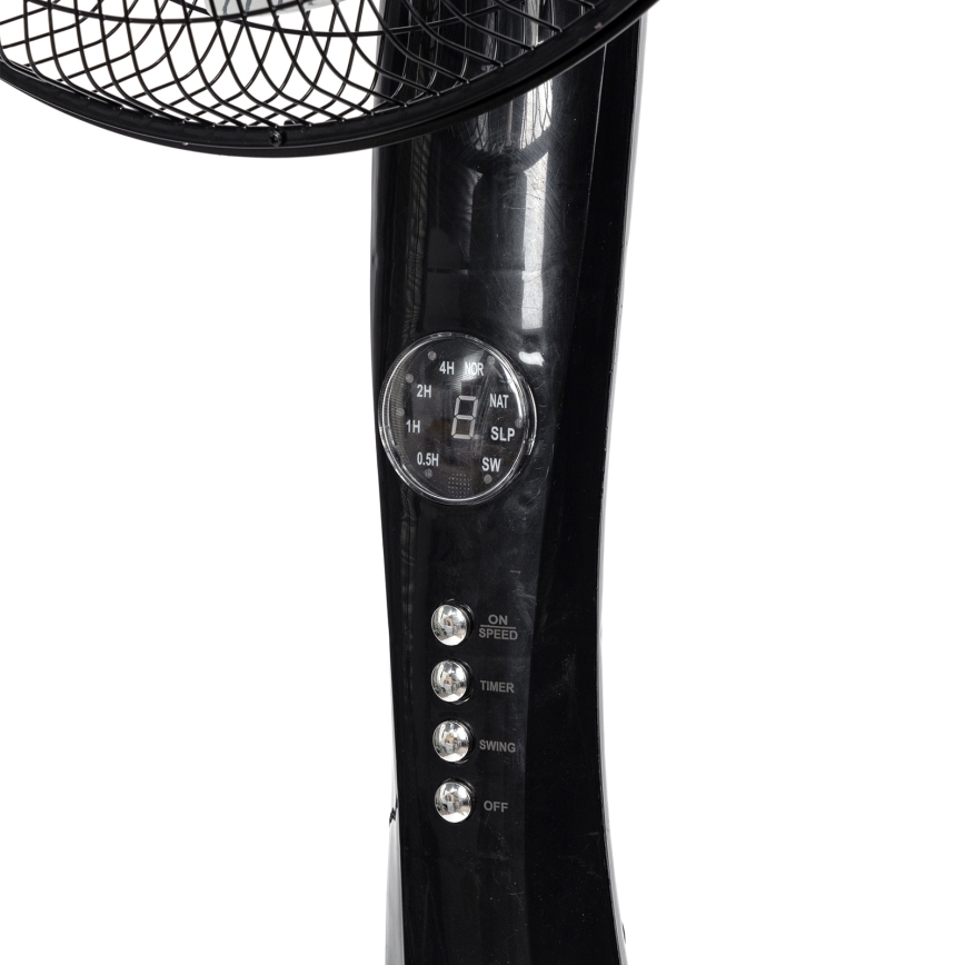 Aigostar - Staande ventilator 50W/230V zwart + afstandsbediening