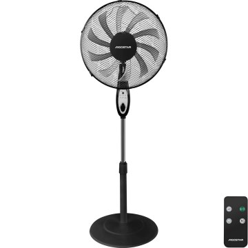 Aigostar - Staande ventilator 55W/230V 130 cm zwart + afstandsbediening
