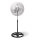 Aigostar - Staande ventilator 55W/230V glanzend chroom/zwart