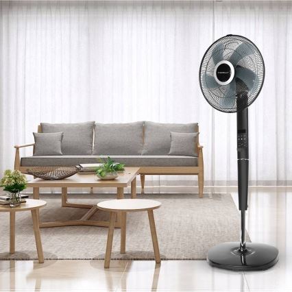 Aigostar - Staande Ventilator 55W/230V zwart + afstandsbediening