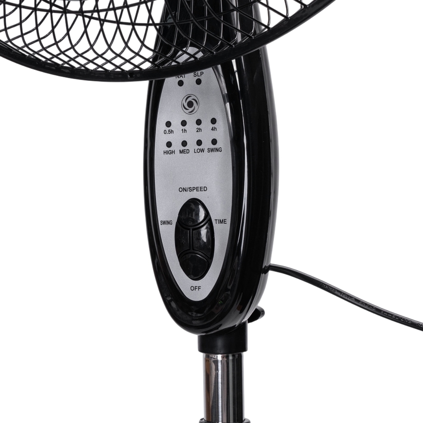 Aigostar - Staande ventilator 60W/230V 130 cm zwart + afstandsbediening