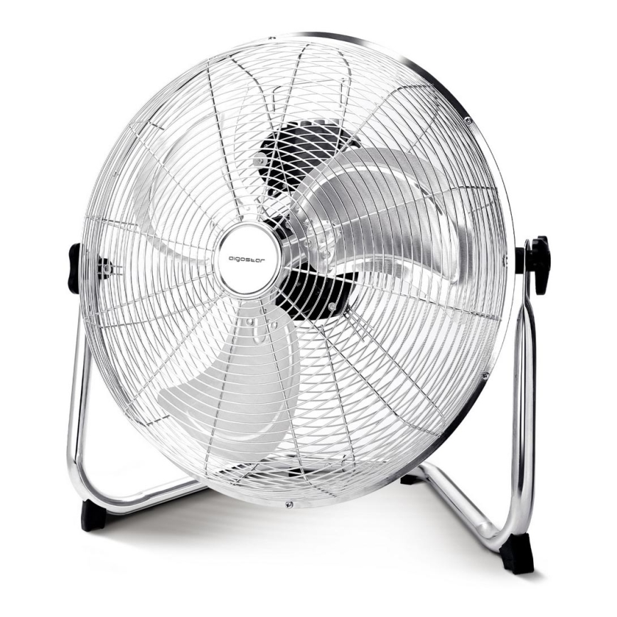 Aigostar - Staande ventilator 60W/230V 44,5 cm glanzend chroom