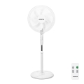 Aigostar - Staande ventilator 60W/230V wit + afstandsbediening