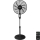 Aigostar - Staande ventilator 60W/230V zwart + afstandsbediening