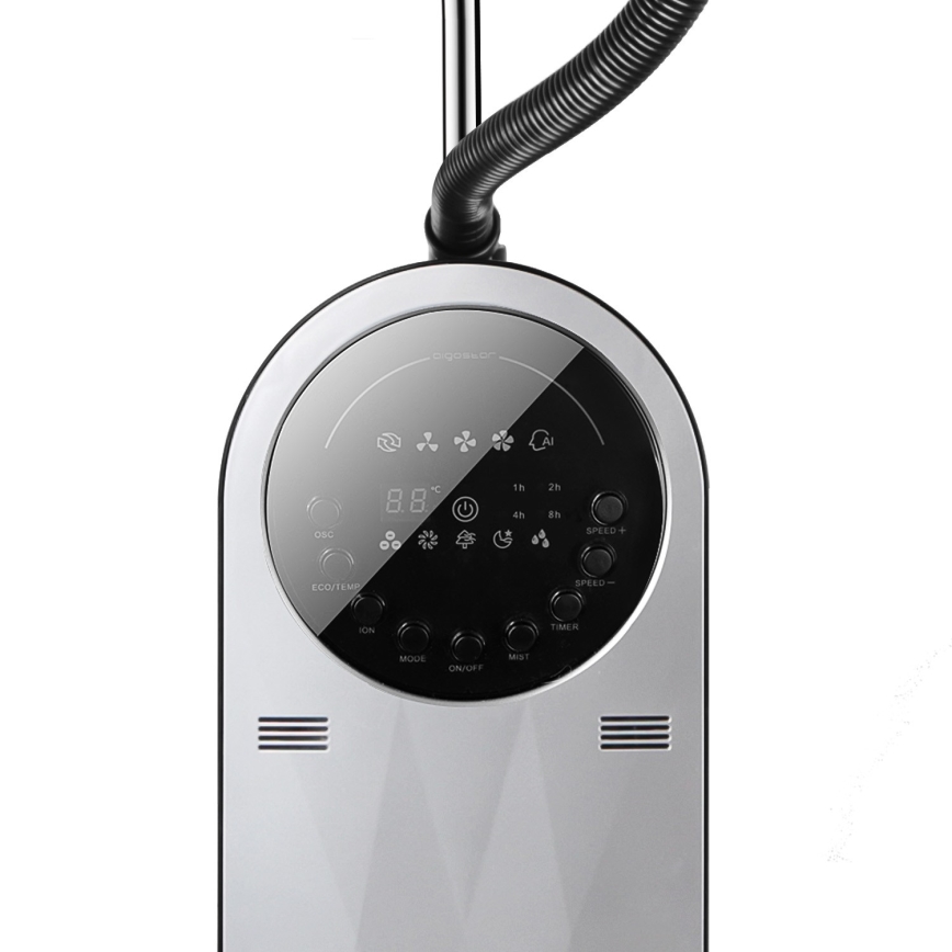Aigostar - Staande ventilator met mistfunctie MIST 95W/230V + afstandsbediening