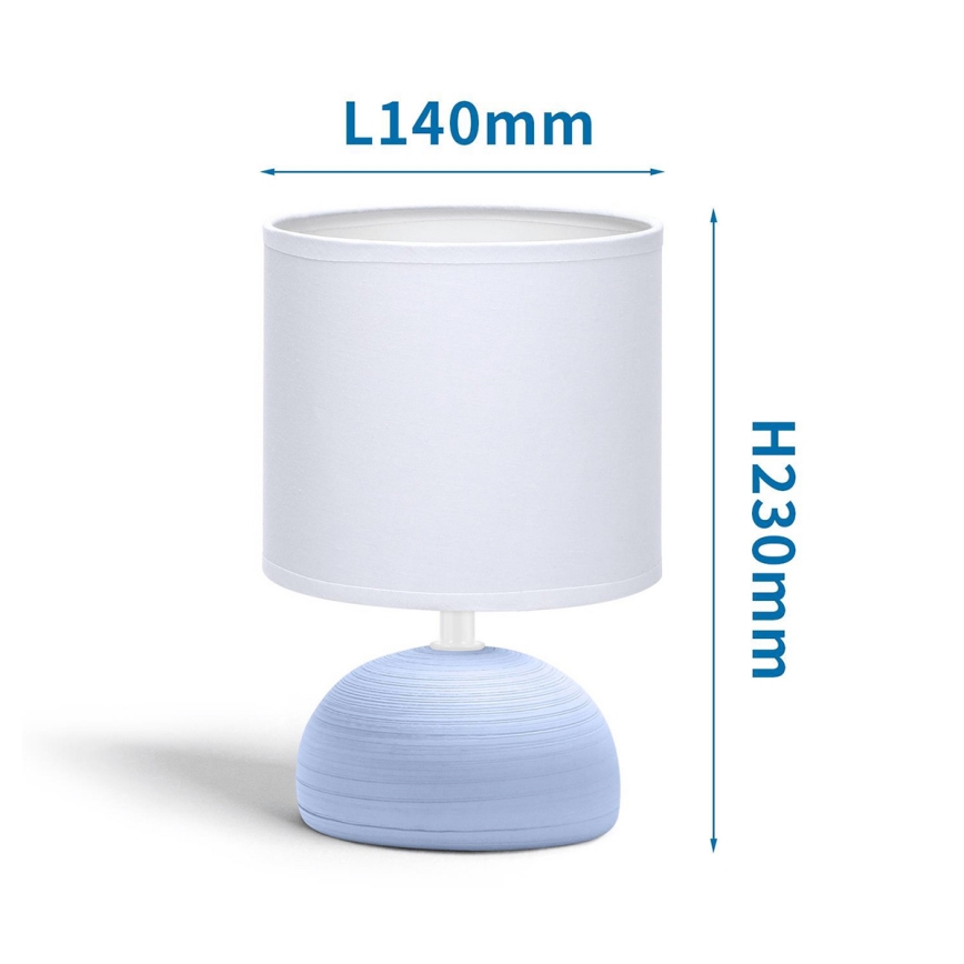 Aigostar - Tafel Lamp 1xE14/40W/230V blauw/wit