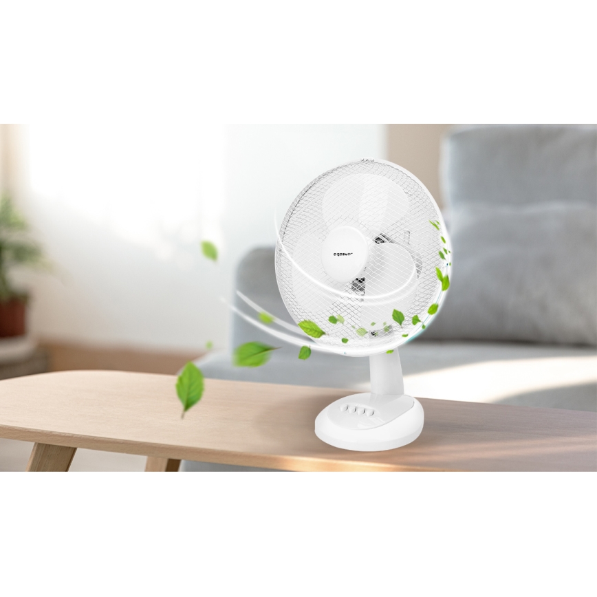 Aigostar - Tafel Ventilator 35W/230V 34 cm wit