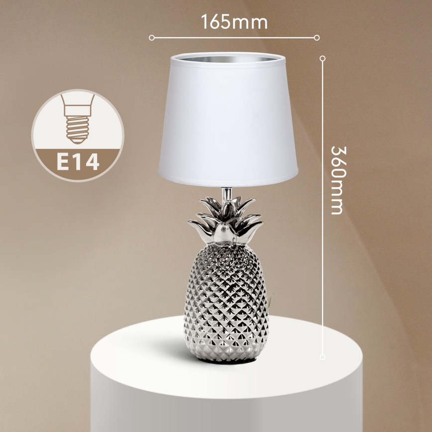 Aigostar - Tafellamp 1xE14/40W/230V glanzend chroom