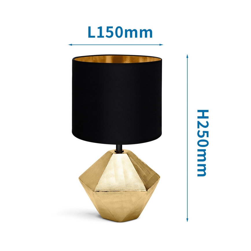Aigostar - Tafellamp 1xE14/40W/230V gouden/zwart