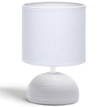 Aigostar - Tafellamp 1xE14/40W/230V grijs/wit