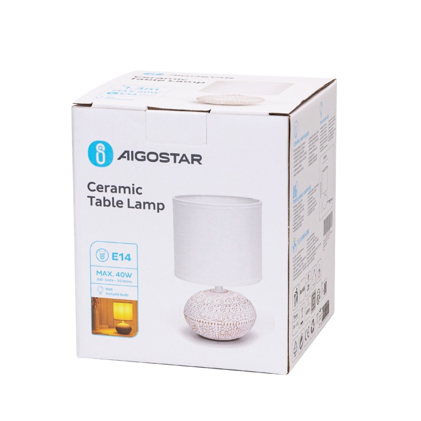 Aigostar - Tafellamp 1xE14/40W/230V