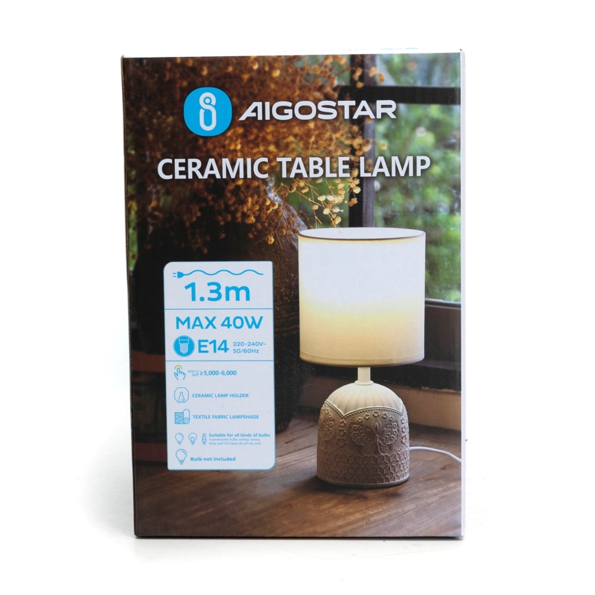 Aigostar - Tafellamp 1xE14/40W/230V