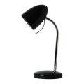 Aigostar - Tafellamp 1xE27/36W/230V zwart/glanzend chroom