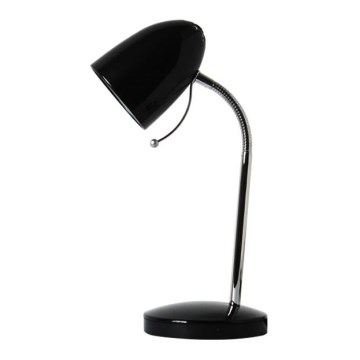 Aigostar - Tafellamp 1xE27/36W/230V zwart/glanzend chroom