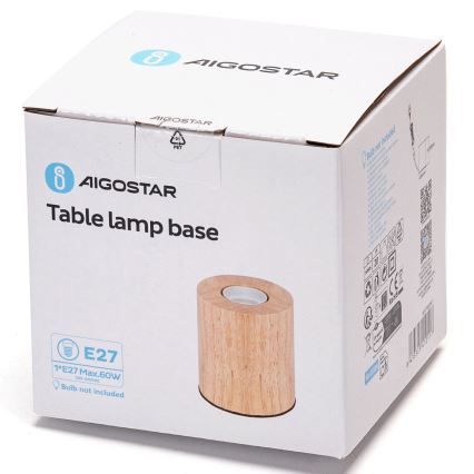 Aigostar - Tafellamp 1xE27/60W/230V rubberen boom