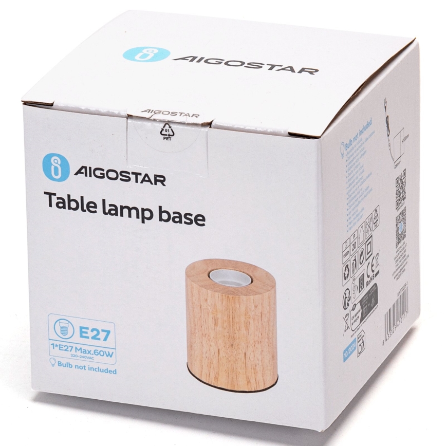 Aigostar - Tafellamp 1xE27/60W/230V rubberen boom