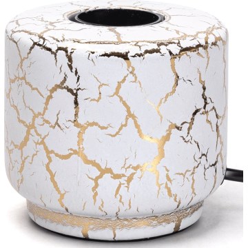 Aigostar - Tafellamp 1xE27/60W/230V wit/goud