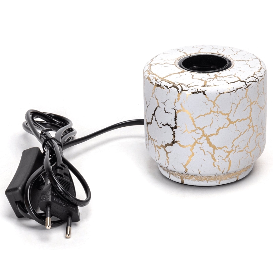 Aigostar - Tafellamp 1xE27/60W/230V wit/goud