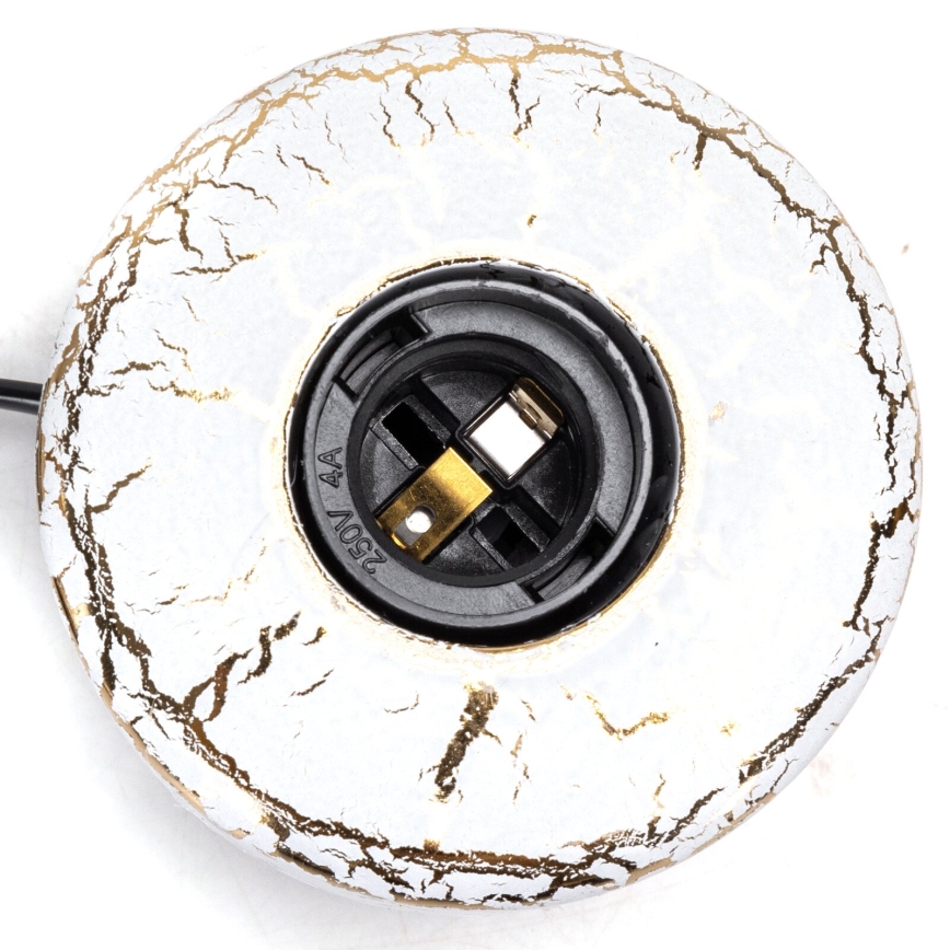 Aigostar - Tafellamp 1xE27/60W/230V wit/goud