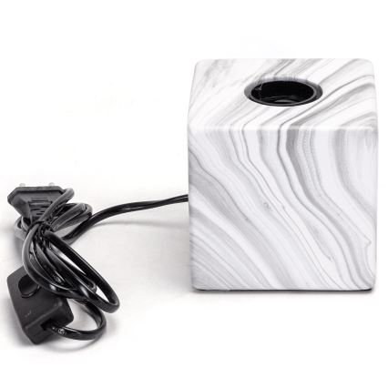 Aigostar - Tafellamp 1xE27/60W/230V wit/grijs