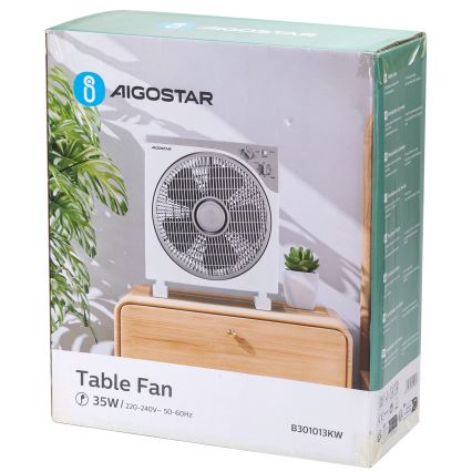 Aigostar - Tafelventilator 35W/230V