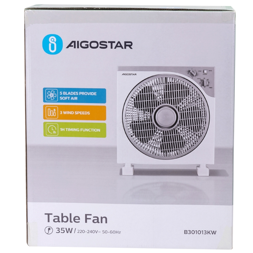 Aigostar - Tafelventilator 35W/230V
