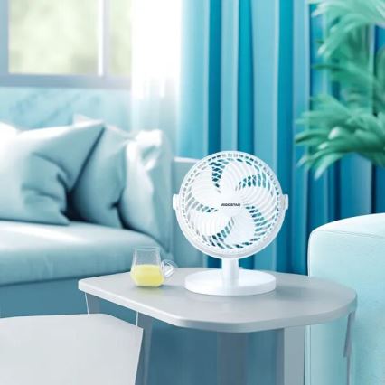 Aigostar - Tafelventilator 3W/5V wit