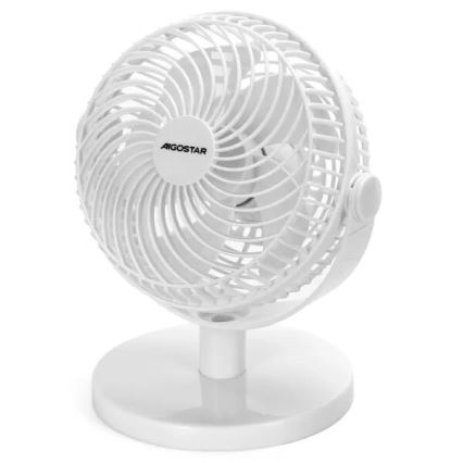Aigostar - Tafelventilator 3W/5V wit
