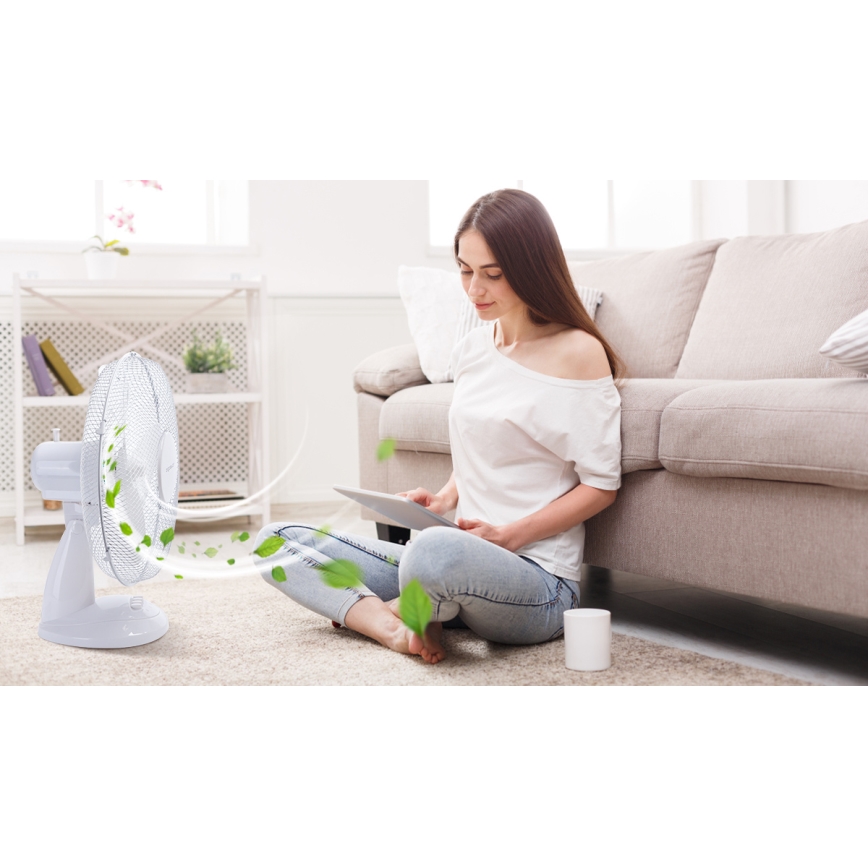 Aigostar - Tafelventilator 40W/230V wit