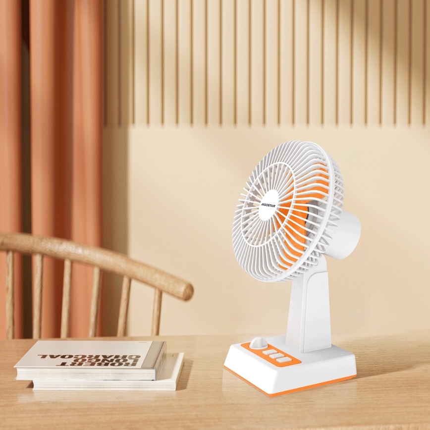 Aigostar - Tafelventilator 6W/USB
