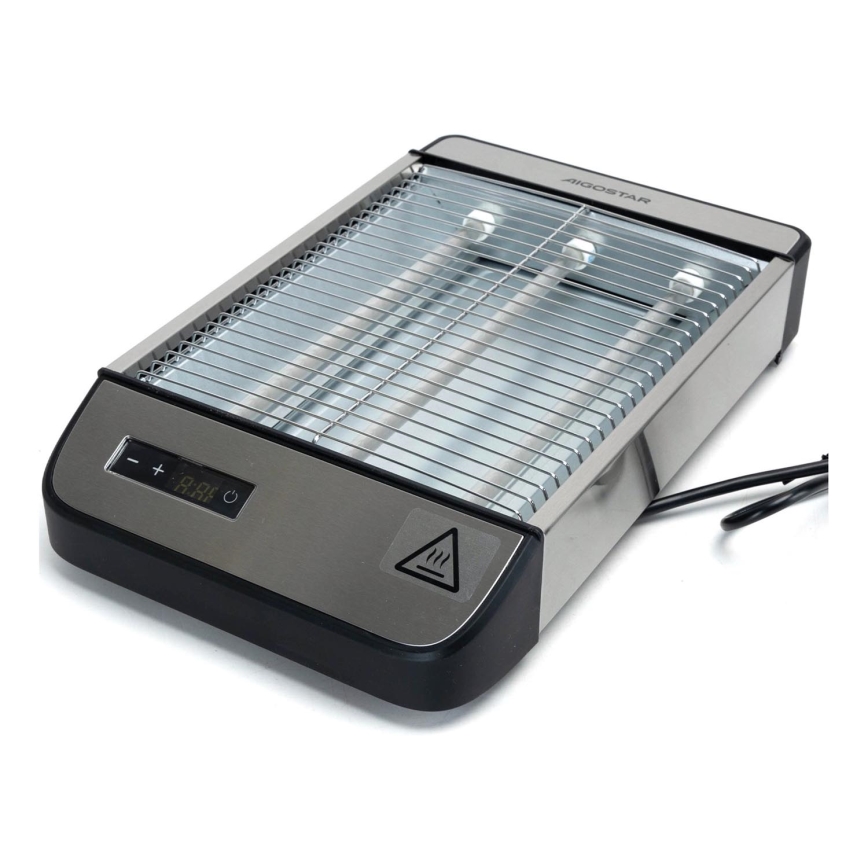 Aigostar - Toaster 840-1000W/230V mat chroom