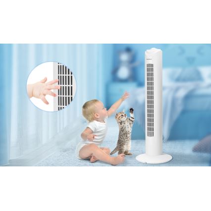 Aigostar - Toren ventilator 45W/230V wit