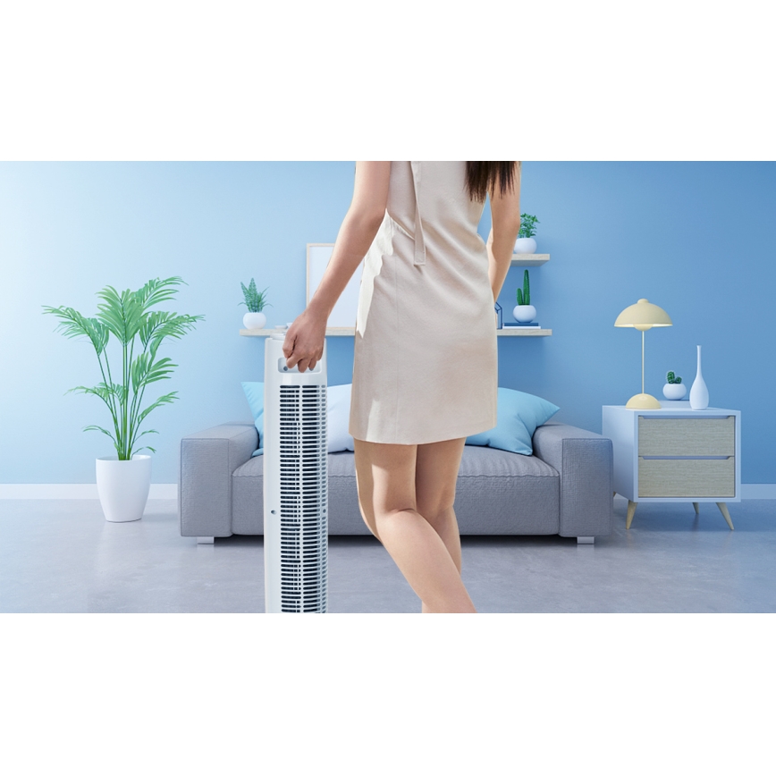 Aigostar - Toren ventilator 45W/230V wit