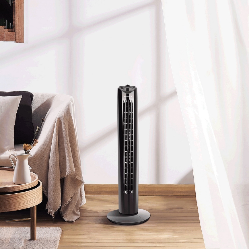 Aigostar - Toren ventilator 45W/230V zwart