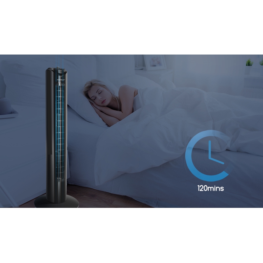 Aigostar - Toren ventilator 45W/230V zwart