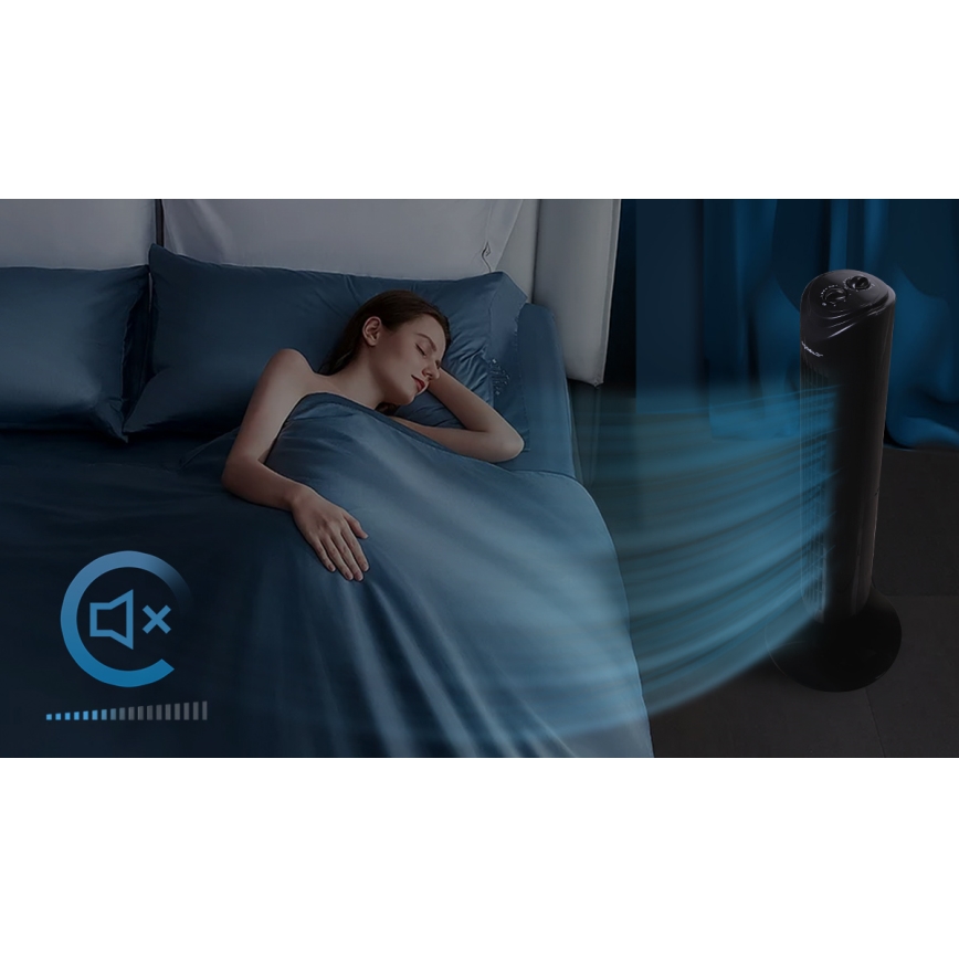 Aigostar - Toren ventilator 45W/230V zwart